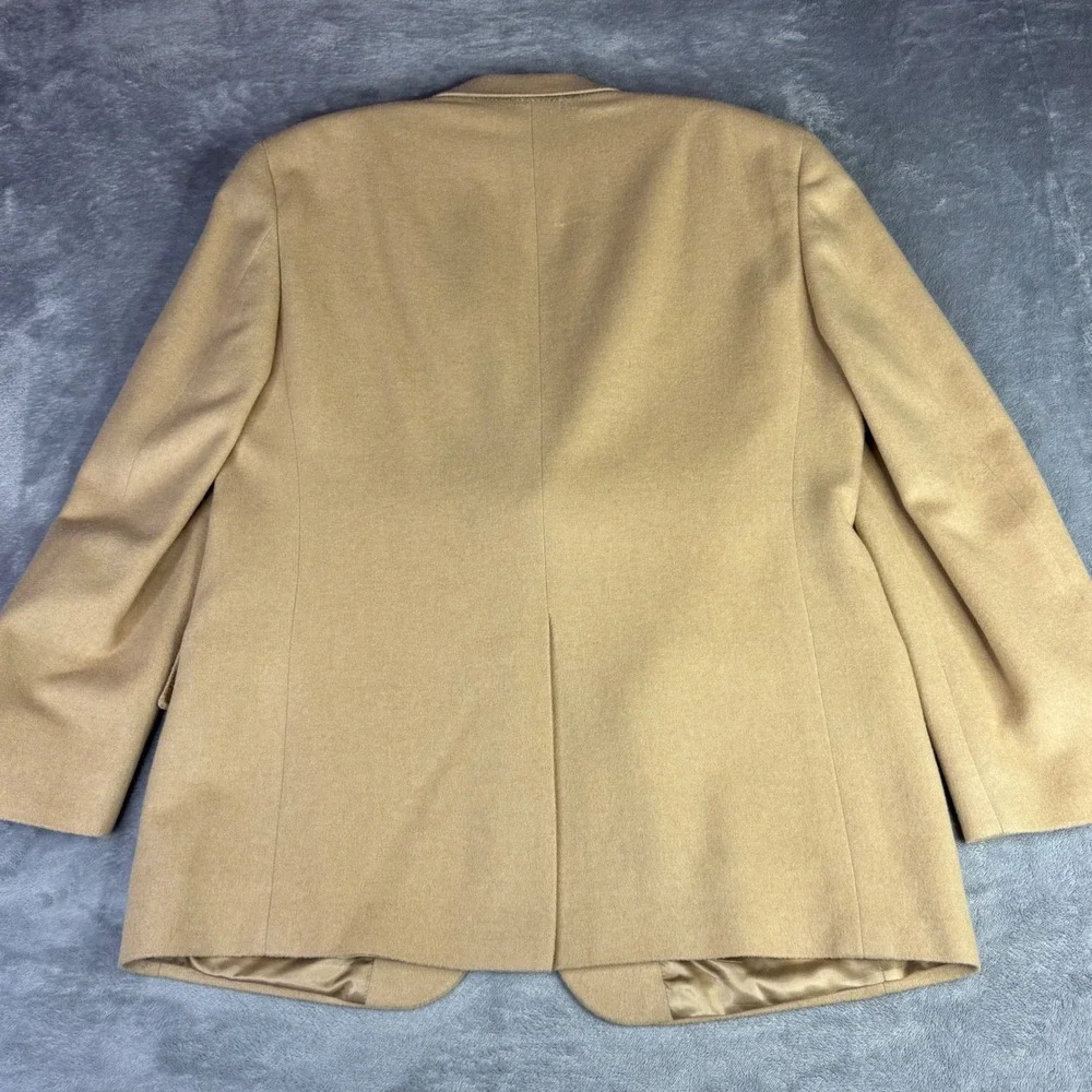 Bill Blass Blazer Mens 40 Short Camel Wool Blend Solid 2 bnt Professional Sport